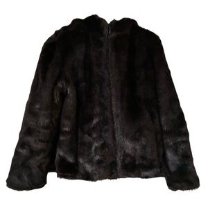 Braetan Reversible Brown Teddy Bear Jacket,
Sz. M, Faux Fur, Hooded, Very Warm!